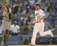 Alex Verdugo with the Dodgers in 2019